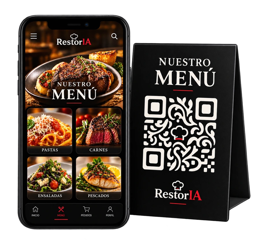 Menú Digital RestorIA con QR